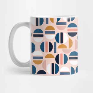 Abstract Modern Half Circles Mug